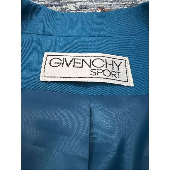 Givenchy sport blue vintage blazer jacket size 8 - Picture 4 of 9
